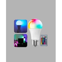 Renk Değiştiren Rgb Led Ampul 16 Renk Uzaktan Kumandalı 2025 Model Standart