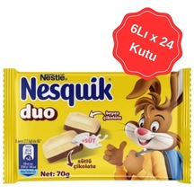 Nestle Nesquik Duo Kare Çikolata 24'lü 6 x 70 G