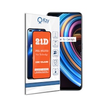 Realme X7 ile Uyumlu Tam Kaplayan 21D Temperli Ekran Koruyucu Cam