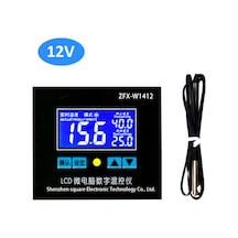 Lemestar 12v Dijital Sıcaklık Kontrol Cihazı - Yüksek Hassasiyetli 0.1 C Mikroişlemci Tabanlı Termostat - Otomatik Isıtma/soğutma Modu