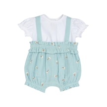 Chicco Kız Bebek Kısa Kollu Tulum 09102070000000 000051 Yeşil