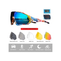 Kapvoe Hurricane Değişebilir 5 Lens Mtb Polarize Bisiklet Spor Da
