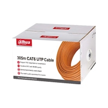 Dahua Dh-pfm920ı-6un-c, Cat6 305m, 24awg 0.53mm, Utp, %100 Bakır, Pvc, Kablo, Turuncu Renk 63061359