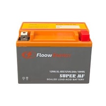 Floow Energy 12v 6.5ah 12n6.5l-bs Yatay Motosiklet Aküsü 2026 Üretim