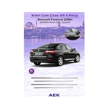Renault Fluence 2007+ Araca Özel Krom Cam Çıtası A+