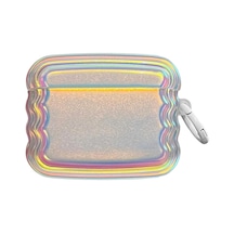 Airpods 3. Nesil İçin Kılıf Zigzag Hologram Çok Renkli Airpods 3 İle Uyumlu Kılıf - Çok Renkli