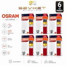 Osram Led Value 6'lı Paket 13w 100w Led Ampul Günışığı E27 Normal Duylu 6 Adet
