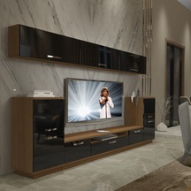 Decoraktiv Trendstyle 9 Slm Tv Ünitesi Tv Sehpası Ceviz - Siyah