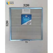 Beko Uyumlu Davlumbaz 32x32 Cm Arka Aralık 7,5 Aspiratör Filtresi