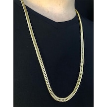 Vog 75 Cm Çelik Yatsı Model Tilki Kuyruğu Sarı Renk Unisex Sevgiliye Eşe Hediye Kolye Sarı