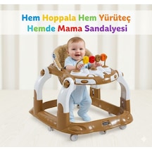Kornalı Oyuncaklı Mama Tablalı Zıp Zıp Hoppala Yürüteç & Örümcek & İlk Adım