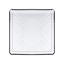 Madlen Servis Tabağı 68683 Madlen Crystal Glass 24x24 Açık Bej