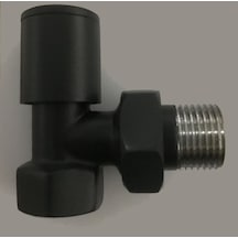 Radyatör Havlupan Vanası Siyah Mat 1/2'