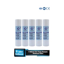 Sumarkt Açık Kasa Su Arıtma Cihazı 10 Inç 5 Mikron Sediment Spun Filtre 5 Adet