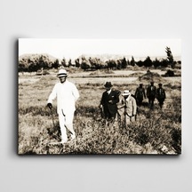 Atatürk Gazi Orman Çiftliği Dekoratif Dev Boyut Kanvas Tablo 100 X 140 Cm