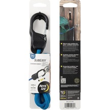 Nite Ize Slidelock Carabiner Bungee Gergi Lastiği / Kilitlenebilir Karabinalı Bungee Yük Sabitleyici Mavi- 91 Cm
