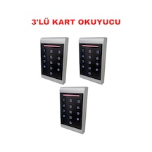 Sr-221 Em Şifreli Proximity Kart Okuyucu 125 Khz Dokunmatik Tuş Takımlı 12/24v Ac/dc Standalone Geçiş Kontrol Cihazı 3 Adet