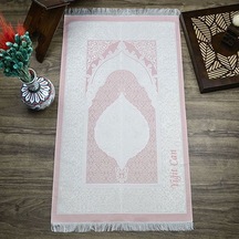 İsminizi Seccadeye Nakşediyoruz ,isme Özel Hediyelik İpek Nur Tafta Seccade Bebek Pembesi 68x110 Cm - 200 Gr Çok Renkli