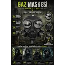 Halloween Plastik Gaz Maskesi Korku Kostüm Cadılar Bayramı Parti Cosplay Yüz Maske Aksesuarı