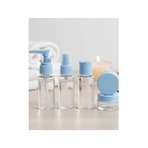 Generic Taşınabilir 5 Parça Seyahat Kozmetik Seti 30 Ml Sızdırmaz Şeffaf