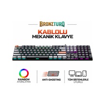 Mk1175 Raınbow Antı-ghostıng Kablolu Mekanik Klavye Model Kodu: Mk1175-sıyah