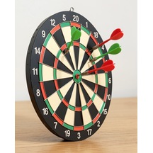 Ahşap 15 İnç Dart Tahtası, Kolay Montajlı, 4 Ok