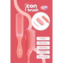 Icon Brush Zero Frizz Saç Fırçası - Bukle Belirginleştirici Ve Şekillendirici Mercan