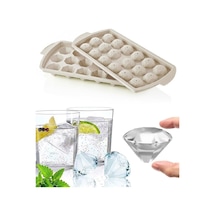 18 Bölmeli Elmas Şekil Buz Kalıbı Kapaklı Pratik Buzluk Kp-150 Plastik Asorti Diğer