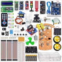 Arduino Gelişmiş Süper Başlangıç Eğitim Seti + Araç Kiti 213 Parça