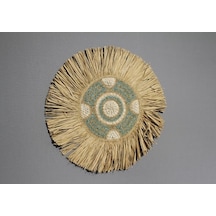 Duvara Asmalı Hasır Pano Model 4 Çok Renkli