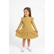 Miababy Modal Elbise Fırfırlı Sarı