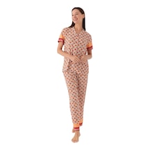 Pierre Cardin Strawberry Kadın Kısa Kol Pijama Takımı Krem