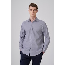Morven Erkek Lacivert Pamuk Trend Dynamic Fit İtalyan Yaka Gömlek 26mc004043200 Lacivert