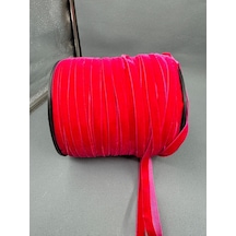 Paşateks- 1 Cm Düz Kadife-5 Metre -b.kırmızı