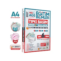 2027 MEB-AGS EĞİTİM BİLİMLERİ ÖSYM Tıpkı Basım Çıkmış Soru 6lı Deneme Paketi Video Çözümlü TürkiyeG.