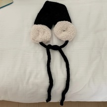 Primepickings 2025 Yeni Kore Tarzı Siyah Kulaklık, Kadın Kışlık Ayarlanabilir Kulak Koruyucu