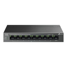 Tp-lınk Ls109p, Green Tech, 8 Port Megabit, Poe 63w, 1 Port Uplink, Long Range 250mt, Yönetilemez, Metal Kasalı Switch