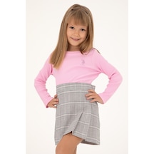 U.S. Polo Assn. Kız Çocuk Pembe Bisiklet Yaka Sweatshirt 50298174-VR041