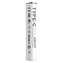 Lenyes Aaa107 Type-c Şarj Portlu Şarj Edilebilir Aaa Lityum-ion Pil 600mwh 1.5v 2 Adet