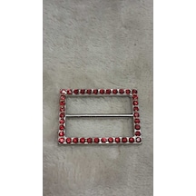 Nıkel Kaplama Taşlı Toka İç Kemer Genişlik 3,5 Cm Dış Ölçü /4x3 Cm 1 Adet
