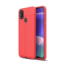 Newface Samsung Galaxy M31 Kılıf Auto Focus Kapak - Kırmızı