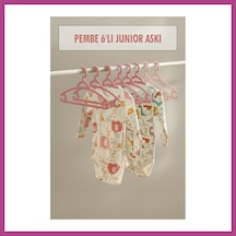 Gees Global 6 Lı Bebek Askısı & Bebek Gardırop Askısı Pembe Set Gbzs