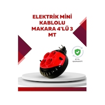 Kırmızı Renk 3 Metre 4 Lü Kablolu Priz Makarası