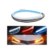 Selamlamalı Açılış Animasyonlu Far Kaşı Beyaz Audi Stil Kayar S