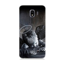 Samsung Galaxy J4 Duo Uyumlu Hayattan Bıkmış Melek Desenli Silikon Kılıf