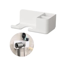 Sunup Sn-27125 Banyo Rafı Sabunluk Diş Fırçası Saç Kurutma Makinesi Beyaz