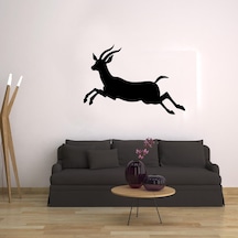 Folyo Sticker Geyik 90 Cm Uzunluk Siyah