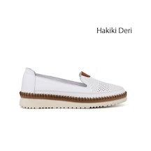 Gönderi(R) Gönderi R Kadın Beyaz Hakiki Deri Comfort Ayakkabı Ddza84842846 Beyaz