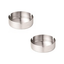 9 Cm Metal Paslanmaz Küllük 2li Metal Metalik Yuvarlak