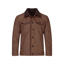 Hatemoğlu Taba Slim Fit Bebe Yaka Deri Mont 2982346 Taba